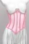 sexy slight stretch rhinestone tassels corset(with boned& underwire)_Black_White_Pink