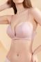 slight stretch 5 colors solid color padded bras size run small_Black_Pink