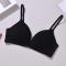 slight stretch 5 colors solid color padded bras size run small_Black