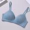 slight stretch 5 colors solid color padded bras size run small_Black_Pink_Green_Sky Blue