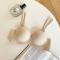 sexy slight stretch 5 colors traceless gather lift thin bra size run small_Black_Red_Yellow_Beige