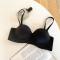 sexy slight stretch 5 colors traceless gather lift thin bra size run small_Black