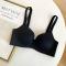 sexy slight stretch 5 colors traceless gather lift bra size run small_Black