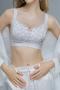 sexy slight stretch stitching lace padded bras_Black_Light Green_Sky Blue