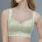 sexy slight stretch stitching lace padded bras_Black_Light Green