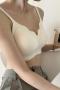slight stretch 6 colors solid color gather padded bras(suitable for 99-148lb)_Black_Pink_Deep Yellow_Sky Blue_Light Purple_Beige