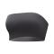 sexy high stretch 7 colors non-padded bandeau bra_Black_Dark Gray