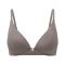 three pcs sexy slight stretch 4 colors padded traceless bra_Dark Gray