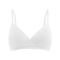 sexy plus size slight stretch traceless gather thin breathable bra_Black_White