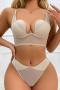 stretch 3 colors stitching mesh with underwire backless padded bras sets_Black_White_Nude