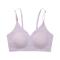 sexy slight stretch simple solid traceless breathable gather comfort thin bra_Gray_Sky Blue_Light Purple