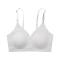 sexy slight stretch simple solid traceless breathable gather comfort thin bra_Gray
