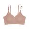 sexy slight stretch simple traceless breathable gather comfort thin bra_Pink_Light Pink_Dark Purple_Khaki _Brown_Reddish Brown_Nude