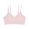 sexy slight stretch simple traceless breathable gather comfort thin bra_Pink_Light Pink