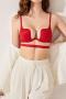 stretch 4 colors traceless backless with underwire padded bras_Black_White_Red