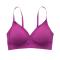 sexy slight stretch solid traceless gather breathable comfort thin bra_Dark Blue_Light Purple_Darkviolet