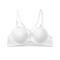 sexy plus size slight stretch lace underwire lift gather thin bra_Black_White