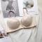 sexy plus size slight stretch padded underwire 3/4 cup bra size run small_Black_White_Red_Blue_Purple_Nude
