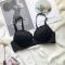 sexy plus size slight stretch padded underwire 3/4 cup bra size run small_Black