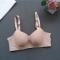 sexy plus size stretch traceless push up underwire thin bra size run small#2_Gray_Beige