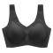 sexy slight stretch 6 colors padded seamless push-up bra(size run small)_Black