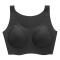sexy slight stretch orange padded seamless push-up bra(size run small)_Black