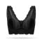 plus size slight stretch 4 colors lace breathable thin padded bras_Black