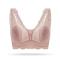 plus size slight stretch 4 colors lace breathable thin padded bras_Black_Gray_Pink