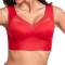 plus size stretch 6 colors solid color traceless padded bras_Black_Dark Gray_Pink_Red