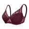 slight stretch 6 colors solid color lace breathable with underwire padded bras_Black_White_Red_Rose Red