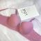 plus size stretch glossy traceless with bra rim gather padded bras#2_Pink