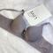 plus size stretch glossy traceless with bra rim gather padded bras#3_Dark Gray