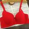 sexy slight stretch d cup traceless underwire padded thin bra size run small_Black_White_Dark Gray_Pink_Red