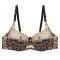plus size stretch lace 4 colors with bra rim demi padded bra_White_Magenta_Blue_Gold