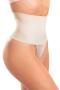 sexy plus size high stretch high waist hip lift shapewear thong_Black_Beige