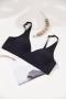plus size stretch 8 colors solid color traceless padded bras(universal bc cup)_Black