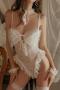 bunny girl costumes size run small(with hair hoop&hand rings&neck ring,no stockings)_Black_White