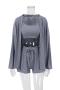 casual slight stretch simple solid color 9 colors shorts set loungewear_Black_Gray