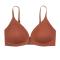 sexy slight stretch solid color sling traceless thin push-up bra_Gray_Dark Gray_Light Pink_Orange