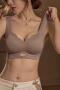 sexy plus size stretch traceless cutout padded bras size run small_Black_White_Pink_Khaki _Brown