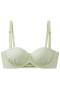 sexy stretch 4 colors lace trim padded bras(size run small)_Black_Light Green