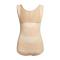 sexy plus size slight stretch tight tummy control lift hip shapewear bodysuit_Black_Beige