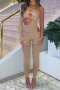 sexy high stretch mesh rhinestone hollow skinny jumpsuit new added color_Black_White_Red_Rose Red_Dark Green_Dark Blue_Beige