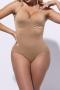 high stretch 4 colors solid color sling tight  breathable shapewear_Black_Beige_Khaki