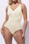 high stretch 4 colors solid color sling tight  breathable shapewear_Black_Beige