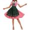 plus size non-stretch 5 colors oktoberfest maid costumes_Black_Aqua Green_Dark Green