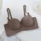 sexy stretch 5 colors solid color traceless padded bras(size runs small)_Black_Red_Beige_Brown