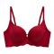 sexy stretch solid color gather padded bras(size runs small)_Black_Rose Red