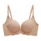 sexy stretch solid color gather padded bras(size runs small)_Black_Rose Red_Beige_Brown_Nude