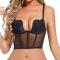 slight stretch 3 colors solid color with underwire padded bras(size runs small)_Black